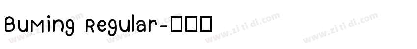BuMing Regular字体转换